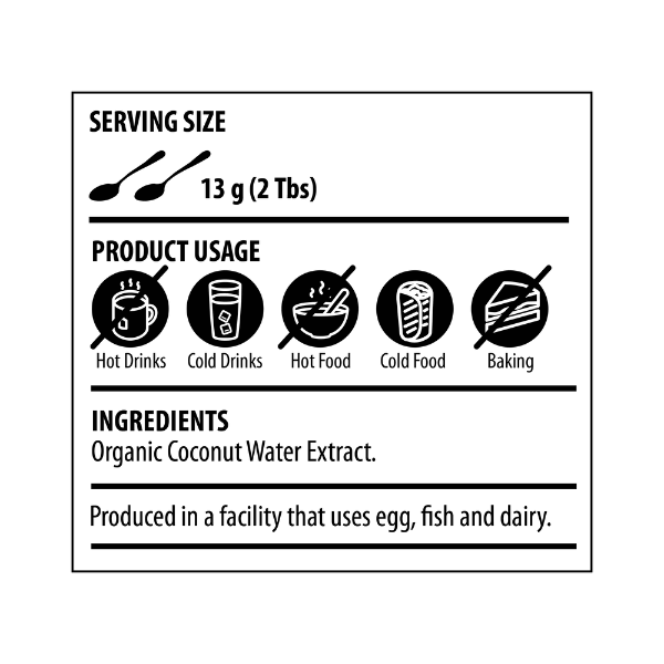 Organic Coconut Water Powder - 200g Pouch